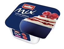 Müller arricchisce la linea Mix con il nuovo Müller Mix Bianco più Lamponi Müller arricchisce la linea Mix con il nuovo Müller Mix Bianco più Lamponi