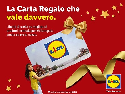 Lidl Italia introduce nei suoi punti vendita le carte regalo pensate per le aziende Lidl Italia introduce nei suoi punti vendita le carte regalo pensate per le aziende