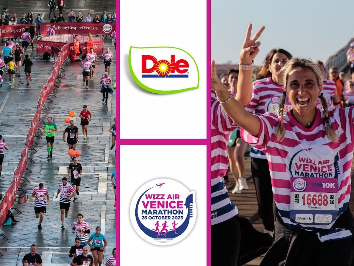 Dole Italia porta energia alla Wizz Air Venice Marathon 2025