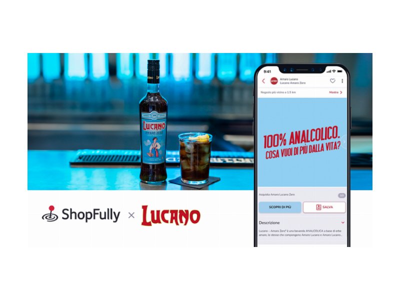 Lucano 1894 sceglie Shopfully per incentivare le vendite di Lucano Amaro Zero Lucano 1894 sceglie Shopfully per incentivare le vendite di Lucano Amaro Zero