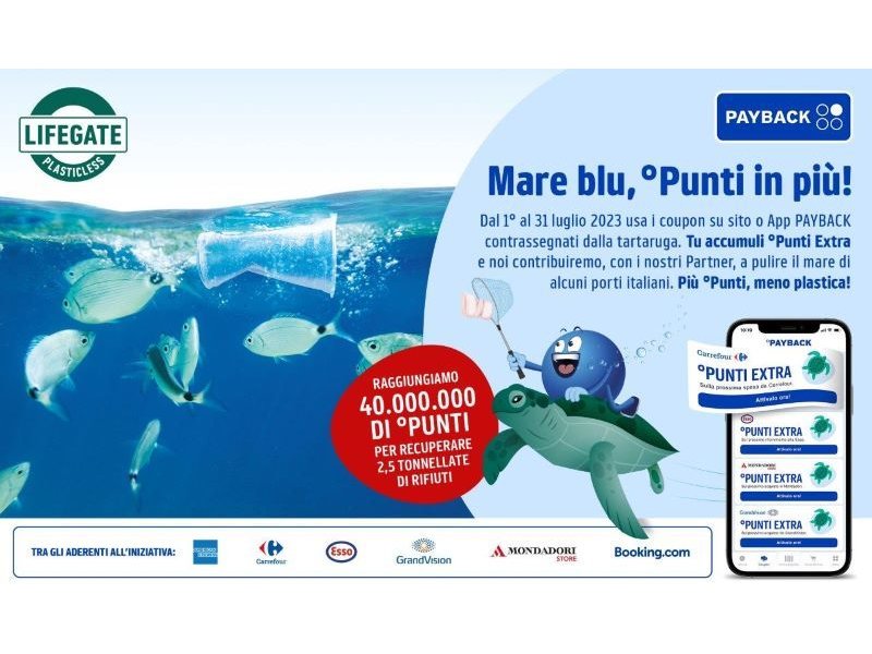 Payback sostiene il progetto #plasticless di Lifegate Payback sostiene il progetto #plasticless di Lifegate