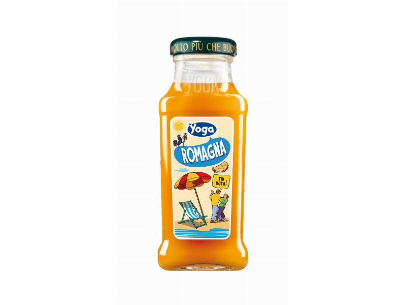 Yoga Romagna limited edition pesca nettarina, il succo di frutta della ripartenza Yoga Romagna limited edition pesca nettarina, il succo di frutta della ripartenza