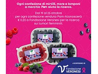 Pam Panorama sostiene Fondazione Veronesi con i suoi frutti di bosco a marchio Pam Panorama sostiene Fondazione Veronesi con i suoi frutti di bosco a marchio