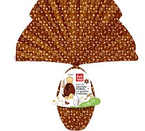 Baule Volante amplia l’offerta pasquale con l’uovo fondente con granella di nocciola