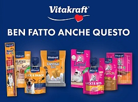 “Ben Fatto”: i top snack Vitakraft in promo e in TV per tutto il mese “Ben Fatto”: i top snack Vitakraft in promo e in TV per tutto il mese