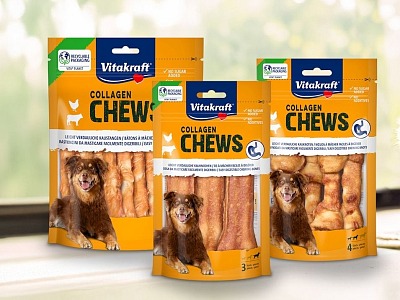 Collagen Chews sono i nuovi masticativi Vitakraft per cani