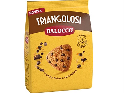 Balocco lancia i Triangolosi con crunchy flakes e gocce di cioccolato fondente Balocco lancia i Triangolosi con crunchy flakes e gocce di cioccolato fondente